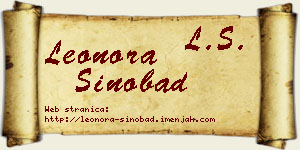 Leonora Sinobad vizit kartica